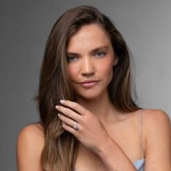 Chisholm Hunter Platinum Lab Grown 2.00ct Pear Diamond Shoulders Ring -Chisholm Hunter 61 01 05 0006 ls