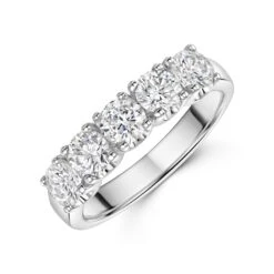 Chisholm Hunter 18ct White Gold Lab Grown 5 Stone 1.50ct Diamond Ring