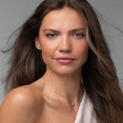 Chisholm Hunter Platinum Lab Grown 0.50ct Round Brilliant Diamond Halo Earrings