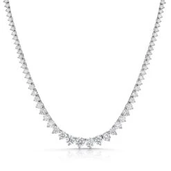 Chisholm Hunter Platinum Lab Grown 10.00ct Diamond Necklace
