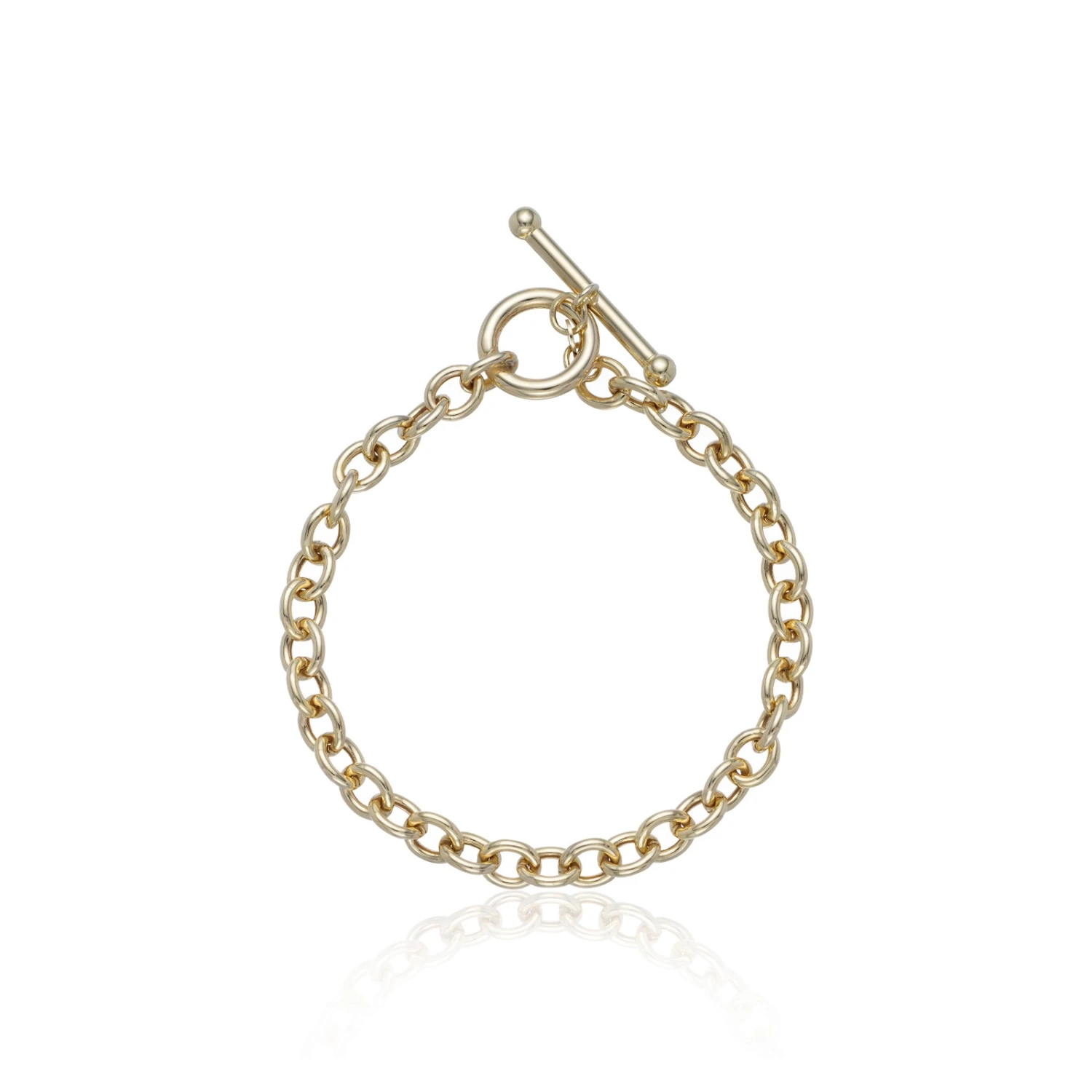 Chisholm Hunter 9ct Yellow Gold T-Bar Link Bracelet 3 Chisholm Hunter 9ct Yellow Gold T-Bar Link Bracelet