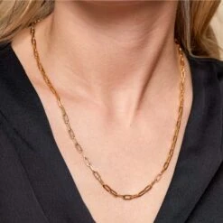 Chisholm Hunter 9ct Yellow Gold Paper Clip Chain 15 Chisholm Hunter 9ct Yellow Gold Paper Clip Chain -Chisholm Hunter ch 310