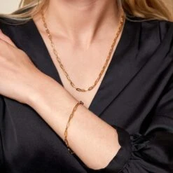 Chisholm Hunter 9ct Yellow Gold Paper Clip Chain 16 Chisholm Hunter 9ct Yellow Gold Paper Clip Chain -Chisholm Hunter ch 312