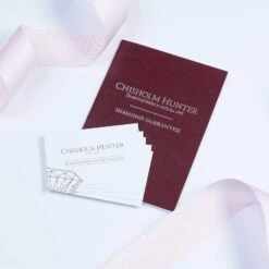 Chisholm Hunter 9ct White Gold 0.50ct Diamond Solitaire Ring -Chisholm Hunter diamond passport 1 35