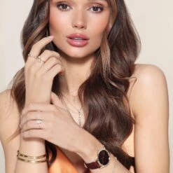 Chisholm Hunter 9ct Yellow Gold Baguette Cut 0.22ct Rectangular Diamond Bangle -Chisholm Hunter orange 1 2