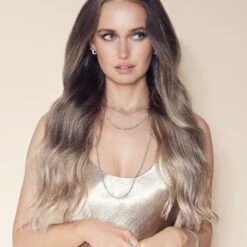 Chisholm Hunter 18ct White Gold Brilliant Cut 4.22ct Diamond Tennis Necklace -Chisholm Hunter spring lux gold6