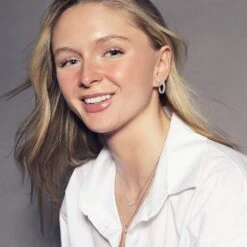 Chisholm Hunter 18ct White Gold Brilliant Cut 0.35ct Diamond Necklace -Chisholm Hunter white 8 1